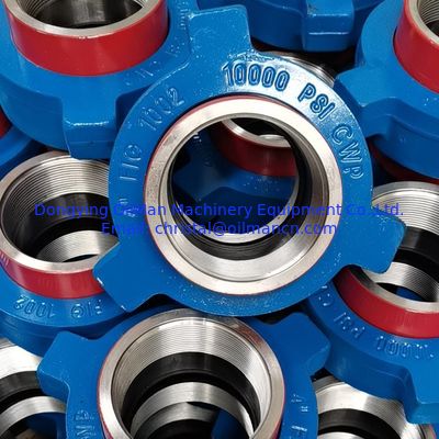 API Fig1, Fig200, Fig206, Fig402, Fig602, Fig1002 NPT 나사산 엉덩이 용접 FMC WECO Type Hammer Unions