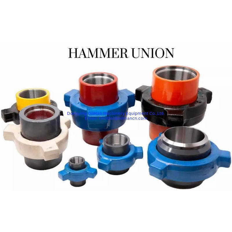 API Fig1, Fig200, Fig206, Fig402, Fig602, Fig1002 NPT 나사산 엉덩이 용접 FMC WECO Type Hammer Unions